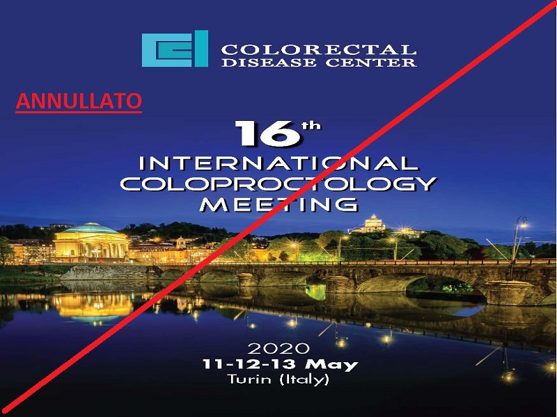 11-13 MAGGIO 2020, 16° INTERNATIONAL COLOPROCTOLGY MEETING