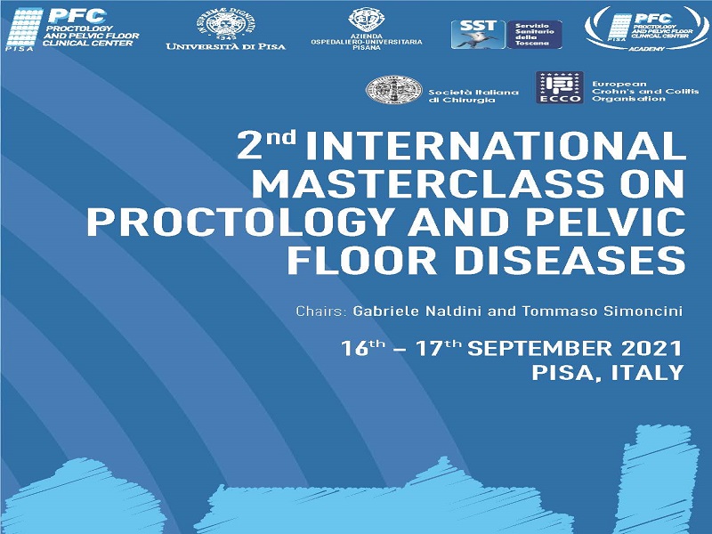 16-17 SETTEMBRE 2021, 2nd INTERNATIONAL MASTERCLASS ON PROCTOLOGY AND PELVIC FLOOR DISEASES