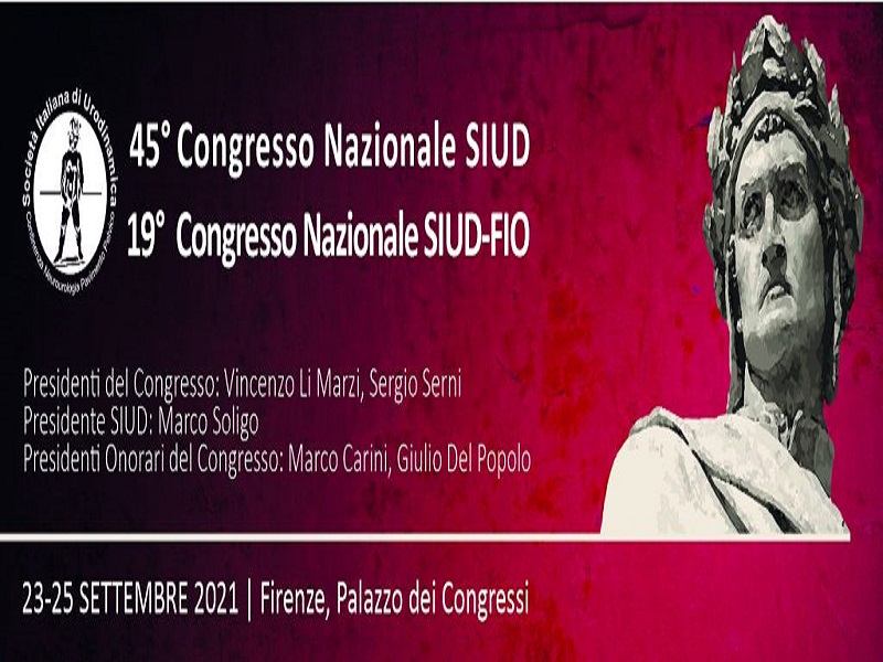 23-25 SETTEMBRE 2021, 45° Congresso Nazionale SIUD